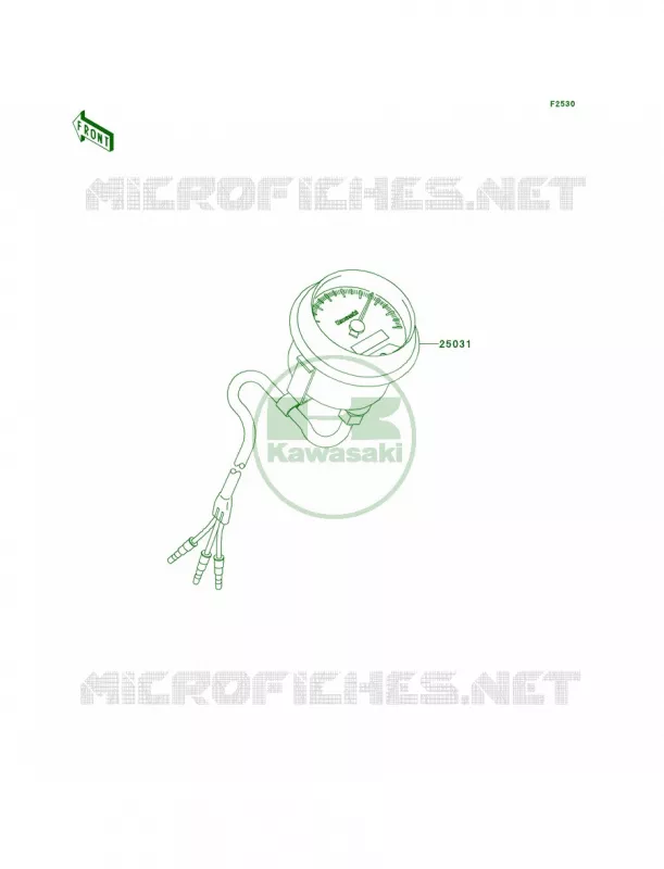 MetersCN Kawasaki QUAD 360 2011 Prairie 360 4X4  KVF360ABF