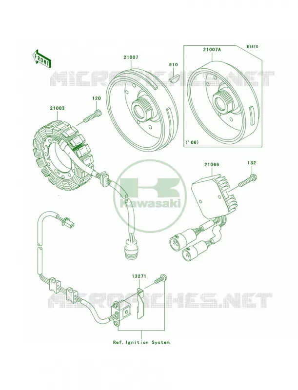 Generator Kawasaki QUAD 360 2010 Prairie 360 4X4  KVF360AAF