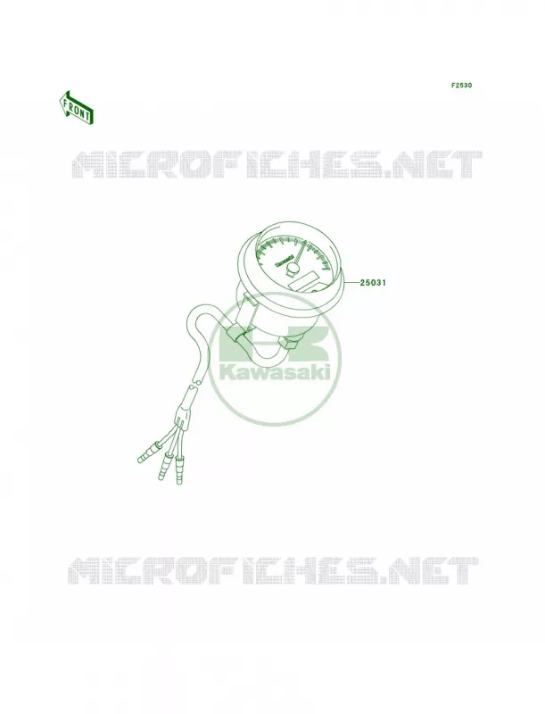 MetersCN Kawasaki QUAD 360 2010 Prairie 360 4X4  KVF360AAF
