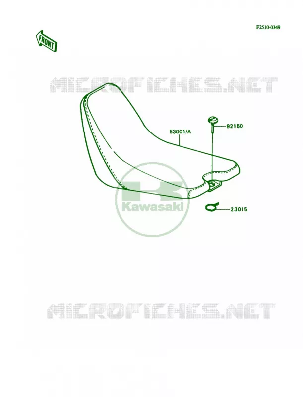 Seat Kawasaki MOTOS 80 1990 KD80  KD80-N3