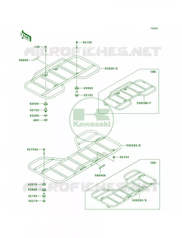 Carriers Kawasaki QUAD 360 2010 Prairie 360 4X4 Realtree APG HD  KVF360CAF