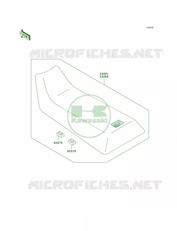 Seat Kawasaki QUAD 250 2009 Bayou 250  KLF250A9F