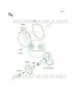 Recoil StarterVF360AE607661  pour Kawasaki Prairie 360 4X4 Hardwoods Green HD 2009