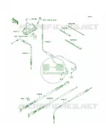 Cables pour Kawasaki Brute Force 650 4x4 Hardwoods Green HD 2009