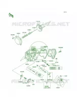 Carburetor Parts pour Kawasaki Brute Force 650 4x4 Hardwoods Green HD 2009