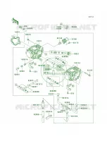CarburetorE6FE7FCN pour Kawasaki Brute Force 650 4x4 Hardwoods Green HD 2009