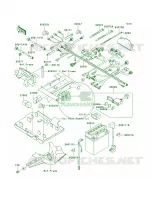 Chassis Electrical Equipment pour Kawasaki Brute Force 650 4x4 Hardwoods Green HD 2009