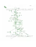 Control pour Kawasaki Brute Force 650 4x4 Hardwoods Green HD 2009