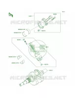 Crankshaft pour Kawasaki Brute Force 650 4x4 Hardwoods Green HD 2009