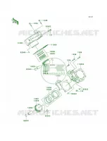 CylinderPistons pour Kawasaki Brute Force 650 4x4 Hardwoods Green HD 2009