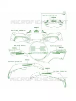 Decals pour Kawasaki Brute Force 650 4x4 Hardwoods Green HD 2009