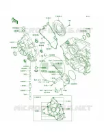 Engine Covers pour Kawasaki Brute Force 650 4x4 Hardwoods Green HD 2009