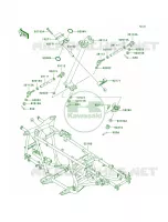 Frame pour Kawasaki Brute Force 650 4x4 Hardwoods Green HD 2009