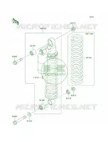 Shock Absorbers pour Kawasaki Brute Force 650 4x4 Hardwoods Green HD 2009
