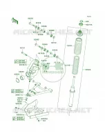 Suspension pour Kawasaki Brute Force 650 4x4 Hardwoods Green HD 2009