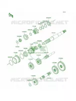 Transmission pour Kawasaki Brute Force 650 4x4 Hardwoods Green HD 2009