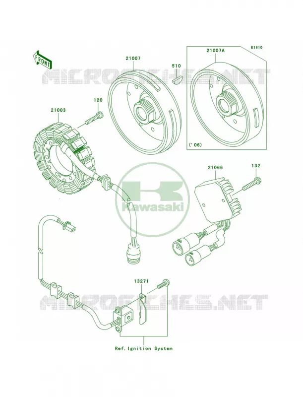 Generator Kawasaki QUAD 360 2008 Prairie 360 4X4  KVF360A8F