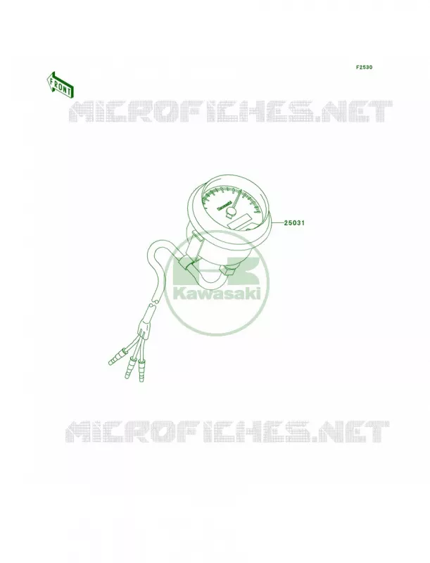 MetersCN Kawasaki QUAD 360 2008 Prairie 360 4X4  KVF360A8F