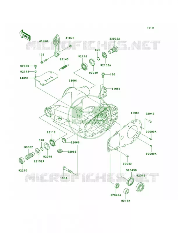 Swingarm Kawasaki QUAD 360 2008 Prairie 360 4X4  KVF360A8F