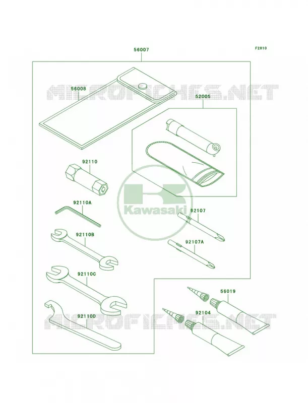 Owner's Tools Kawasaki QUAD 360 2008 Prairie 360  KVF360B8F