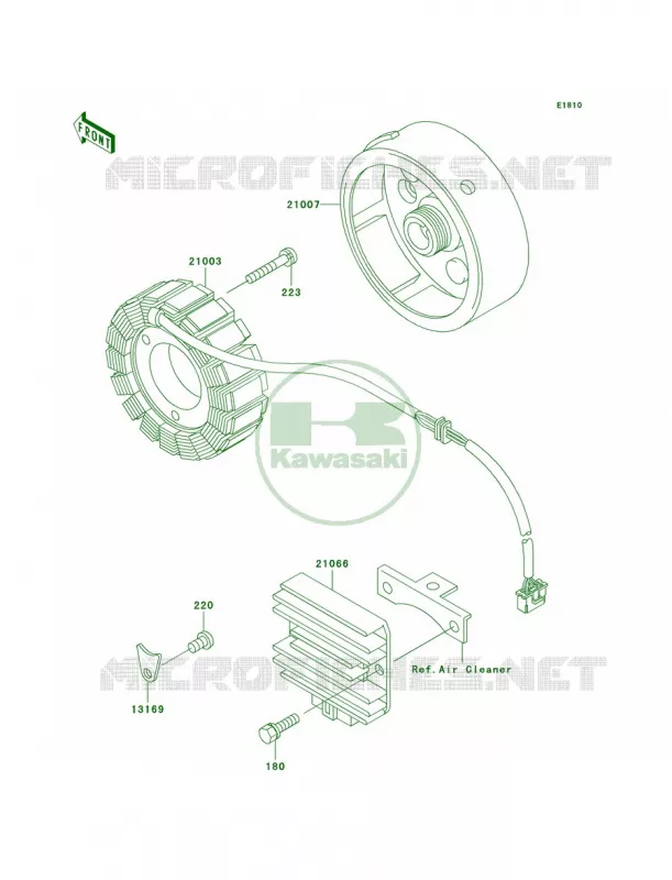 Generator Kawasaki QUAD 250 2008 Bayou 250  KLF250A8F