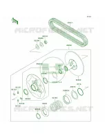 Driven ConverterDrive Belt pour Kawasaki Brute Force 650 4x4i 2008