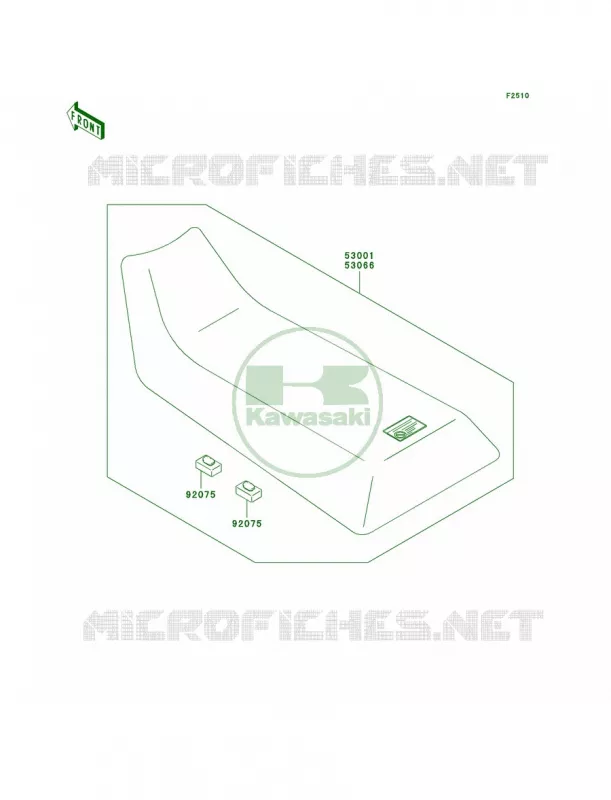 Seat Kawasaki QUAD 250 2007 Bayou 250  KLF250A7F