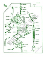 Carburetor pour Kawasaki KD80 1988