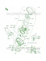 Air Cleaner pour Kawasaki Brute Force 750 4x4i 2007