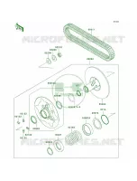 Driven ConverterDrive Belt pour Kawasaki Brute Force 750 4x4i 2007