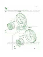 WheelsTires pour Kawasaki Brute Force 750 4x4i 2007