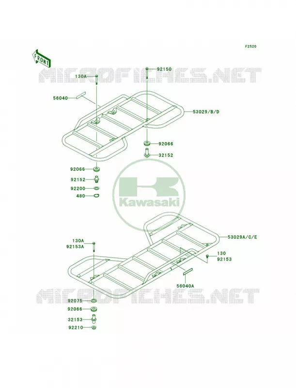 Carriers Kawasaki QUAD 360 2006 Prairie 360  KVF360B6F