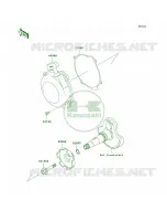 Recoil StarterVF360AE607661  pour Kawasaki Prairie 360 4X4 Hardwoods Green HD 2006