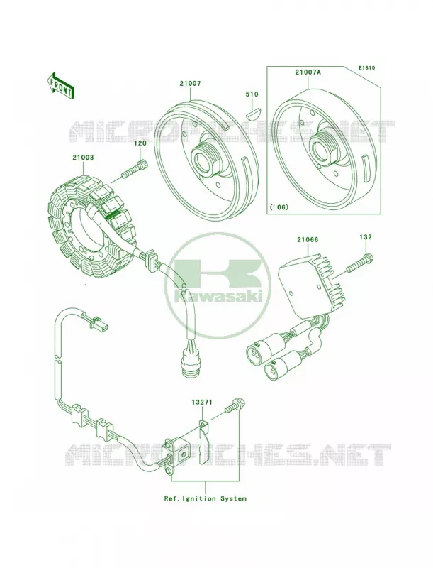 Generator Kawasaki QUAD 360 2006 Prairie 360 4X4 Hardwoods Green HD  KVF360C6F