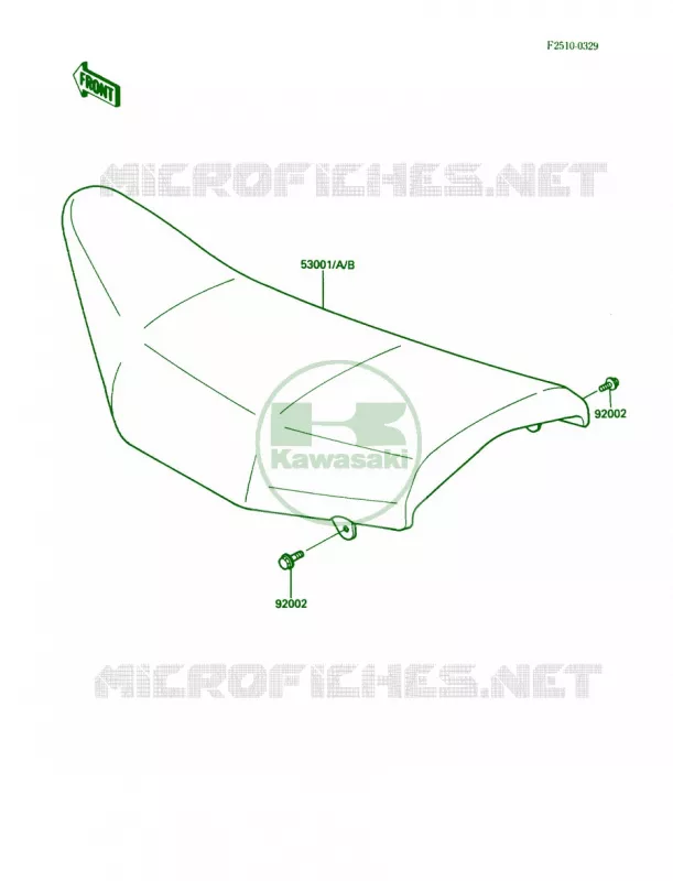 Seat Kawasaki MOTOS 200 1988 KDX200  KDX200-C3