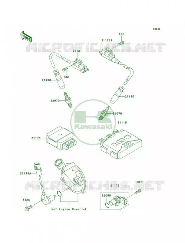 Ignition System Kawasaki QUAD 700 2006 Prairie 700 4x4 Team Green Special Edition  KVF700D6F