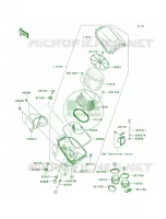 Air Cleaner pour Kawasaki Brute Force 750 4x4i 2006