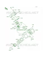 CylinderPistons pour Kawasaki Brute Force 750 4x4i 2006