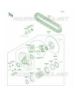 Driven ConverterDrive Belt pour Kawasaki Brute Force 750 4x4i 2006
