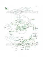 Rear Fenders pour Kawasaki Brute Force 750 4x4i 2006