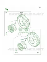 WheelsTires pour Kawasaki Brute Force 750 4x4i 2006