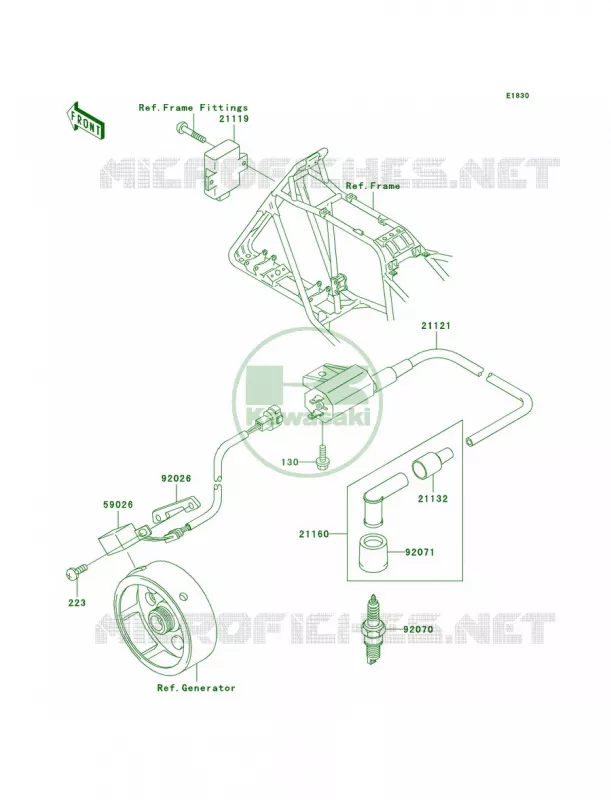 Ignition System Kawasaki QUAD 250 2005 Bayou 250  KLF250-A3