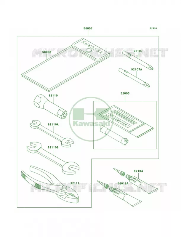Owner's Tools Kawasaki QUAD 250 2005 Bayou 250  KLF250-A3