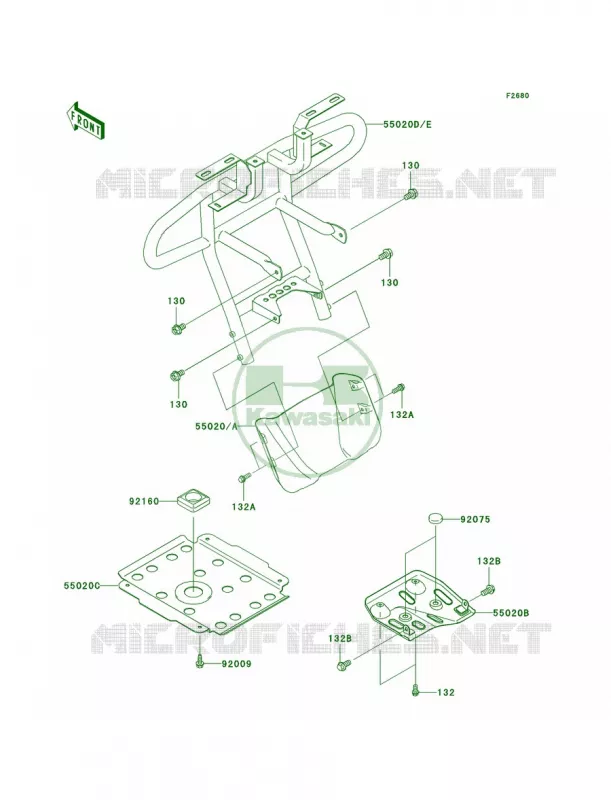Guards Kawasaki QUAD 360 2005 Prairie 360  KVF360-B3