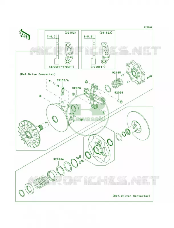 Optional PartsConverter Kawasaki QUAD 360 2005 Prairie 360  KVF360-B3