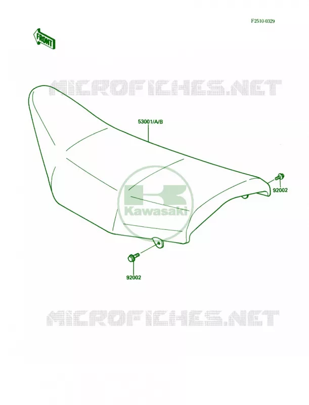 Seat Kawasaki MOTOS 200 1987 KDX200  KDX200-C2