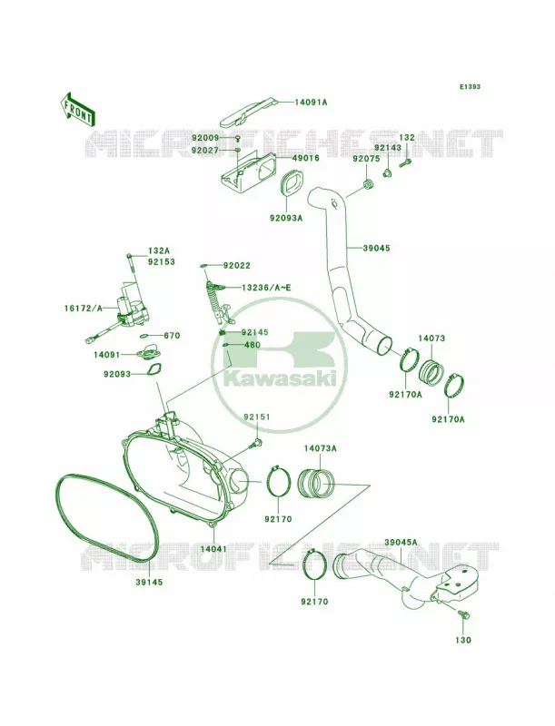Converter CoverDrive Belt Kawasaki QUAD 360 2004 Prairie 360 4X4  KVF360-A2