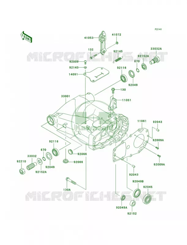 Swingarm Kawasaki QUAD 700 2004 Prairie 700 4x4  KVF700-A1