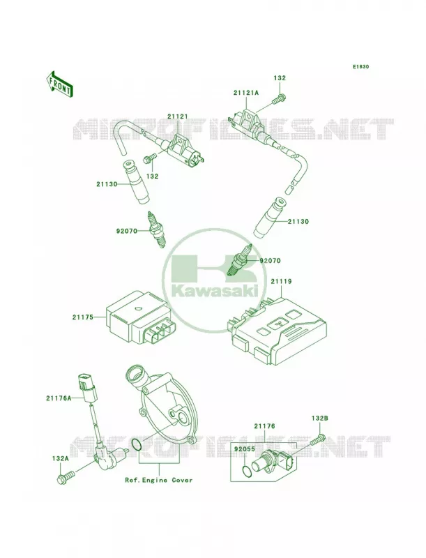 Ignition System Kawasaki QUAD 700 2004 Prairie 700 4x4 Hardwoods Green HD  KVF700-B1