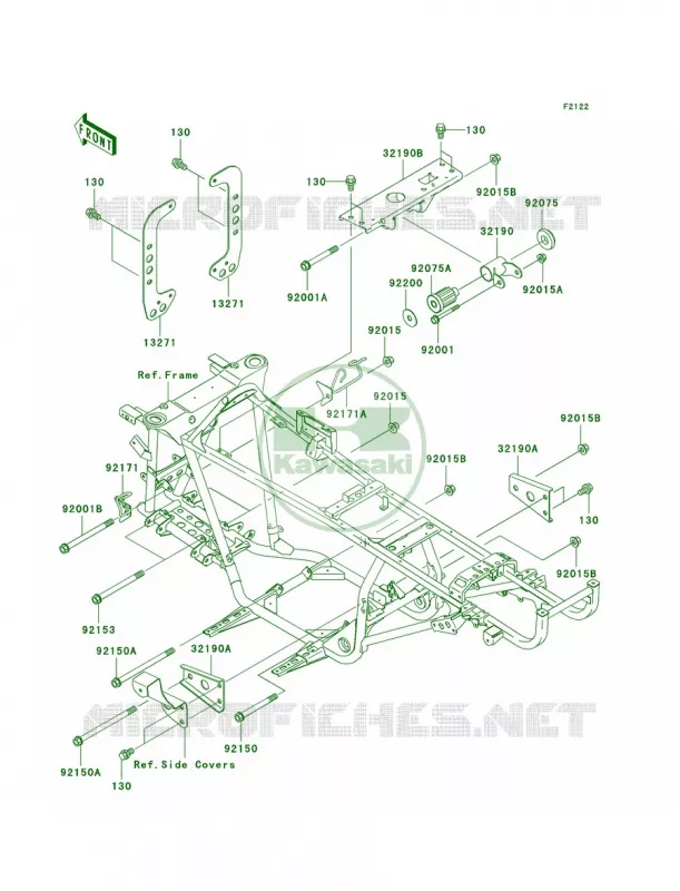 Engine Mount Kawasaki QUAD 360 2003 Prairie 360 4X4  KVF360-A1